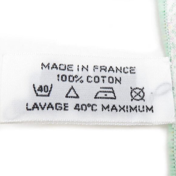 Auth HERMES Table Napkins Green/Pink Cotton - e59702a - Picture 8 of 8